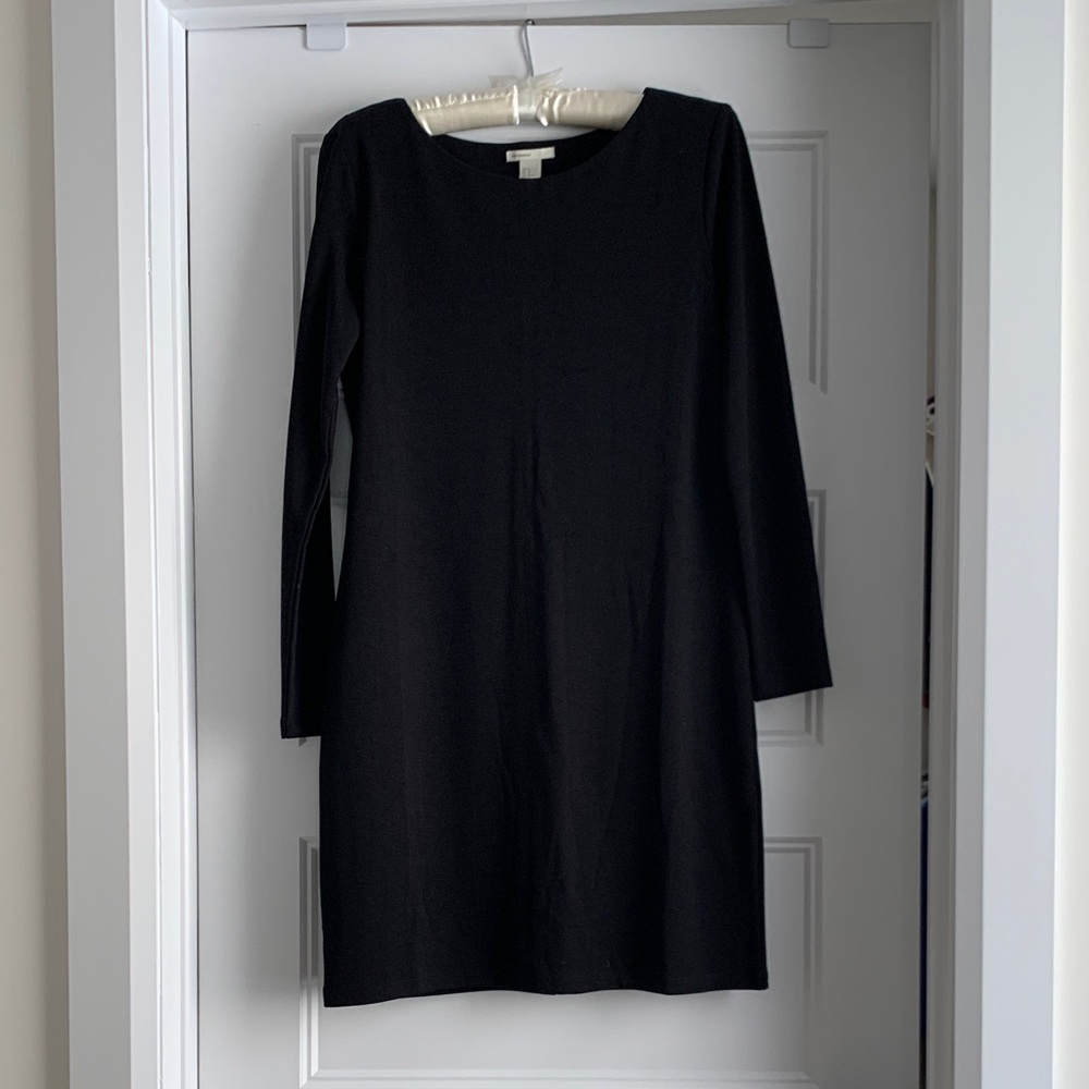H&M Classic Black Long Sleeve Dress size: M | Brand new with tags